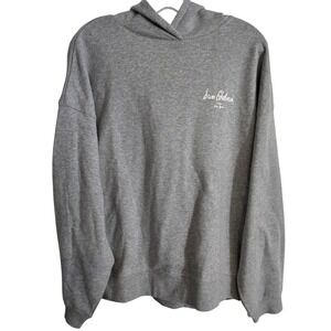 Sam Edelman Jasmine Hoodie Women's M Gray Signature Logo Casual Athleisure NWT
